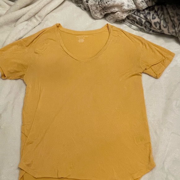 American Eagle Yellow “Soft and Sexy” Tee Shirt - Picture 1 of 3